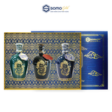  Hộp quà ĐẠI CÁT | Tây Dương + Minh Mạng + Hoàng Hoa - Bình sứ Bát Tràng (500ml & 700ml) 