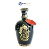  Hộp quà THỊNH VƯỢNG | Minh Mạng Tửu + Hoàng Hoa Tửu - Bình sứ Bát Tràng (500ml & 700ml) + 6 ly 35ml 