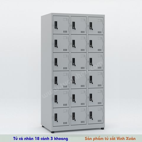 Tủ Locker 18 Ngăn Cánh - (Thanh Lý )