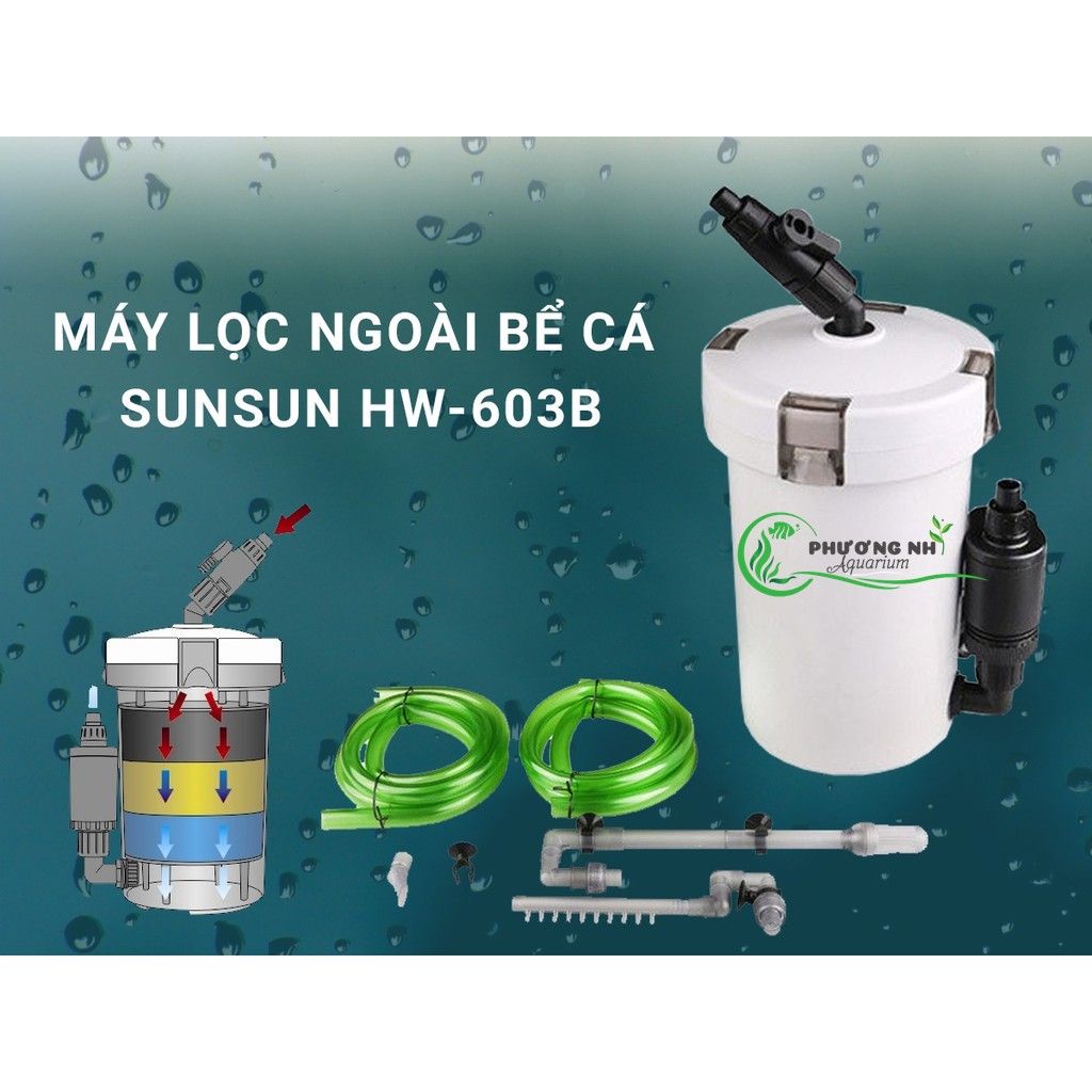 Lọc phụ Sunsun HW 603B ( có bơm)