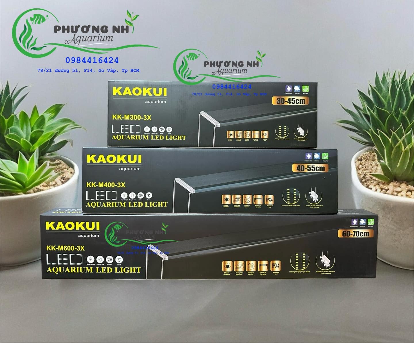 Đèn LED Kaokui RGB 3 in 1 chuyên cho cây màu đỏ