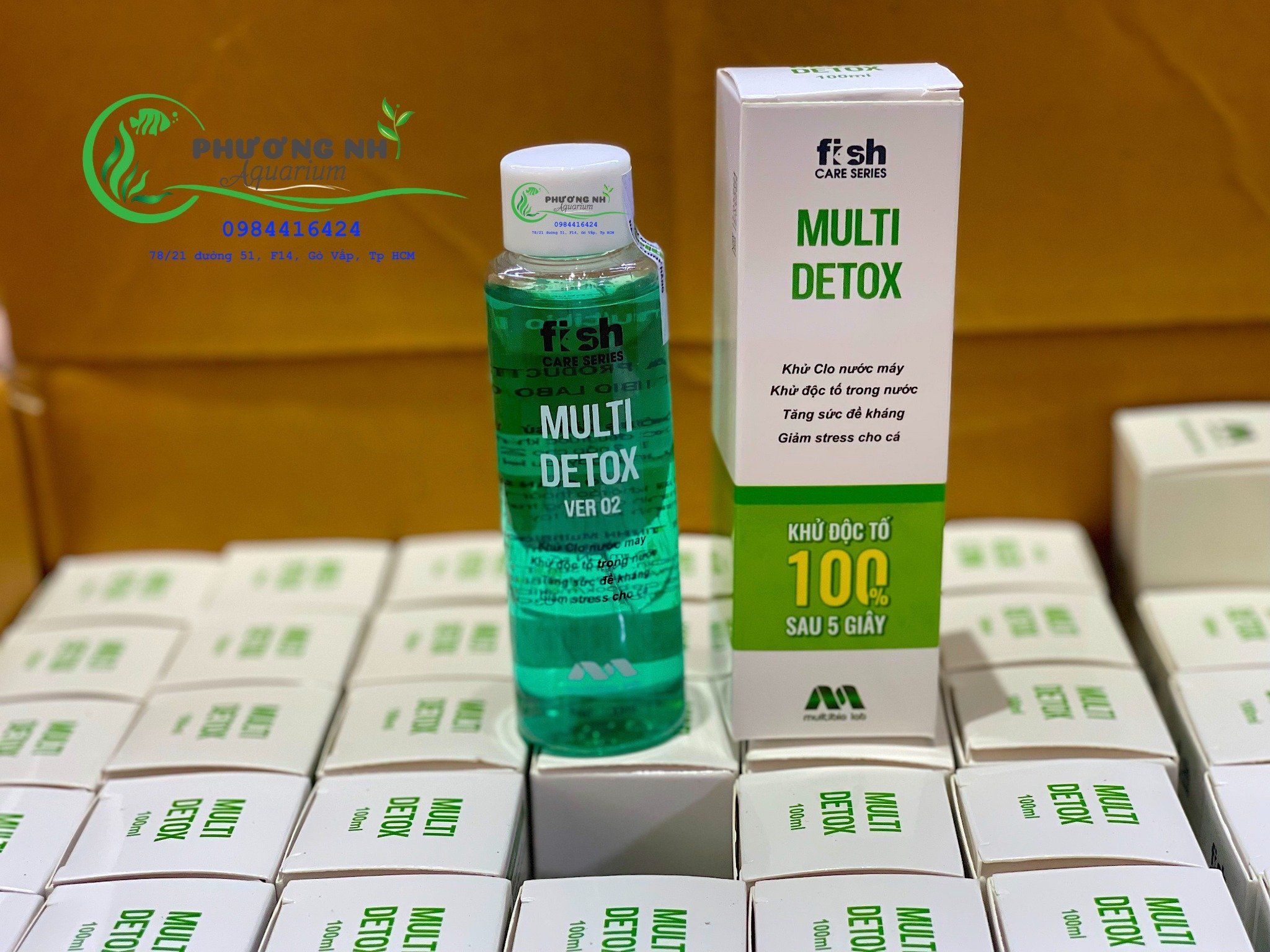 MULTI DETOX Ver 2 | Khử Clo - Khử Độc - Chống Sốc - Tạo Lớp Nhờn Giảm Stress Dành Cho Cá Cảnh