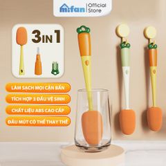Cây cọ rửa bình nước chai lọ thông minh 3 trong 1 Mifan