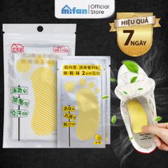 Miếng dán khử mùi giày tất, hôi chân hương chanh cực mạnh Mifan
