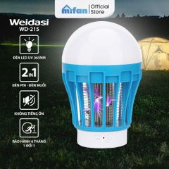 Đèn bắt muỗi tích điện 2 in 1 Weidasi WD-215
