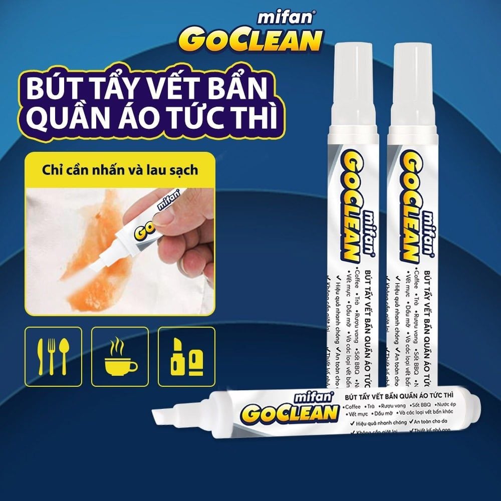 Bút Tẩy Vết Bẩn Quần Áo Tức Thì Mifan GOCLEAN 10ml