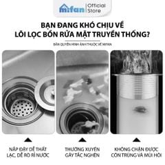 Bộ Lọc Rác Bồn Rửa Bát Inox 304 3in1 Mifan