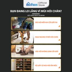 Miếng dán khử mùi giày tất, hôi chân hương chanh cực mạnh Mifan