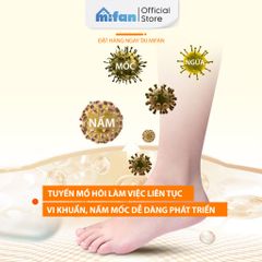 Miếng dán khử mùi giày tất, hôi chân hương chanh cực mạnh Mifan