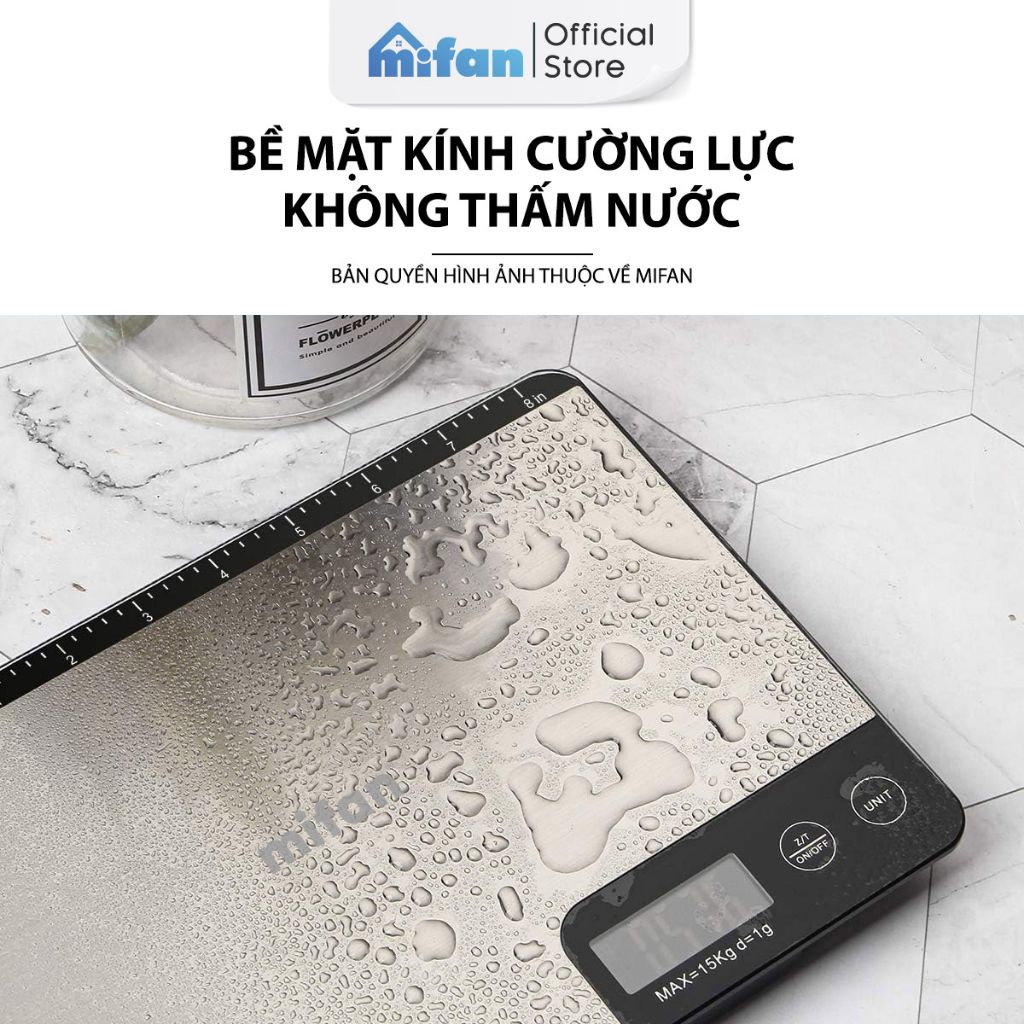 Cân Tiểu Ly Điện Tử Nhà Bếp Cao Cấp Mifan MFC1501 1g-15kg Chính Hãng