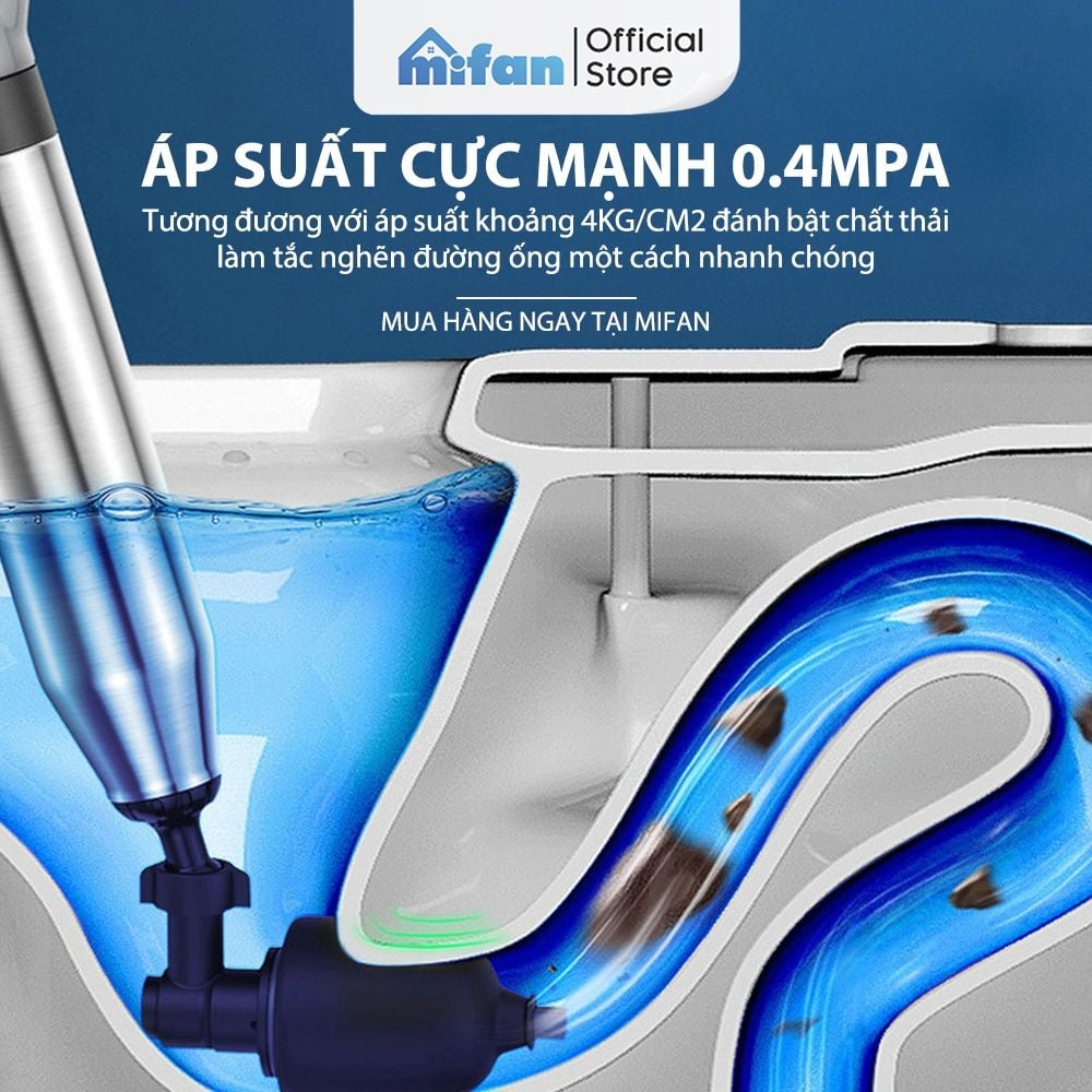 Súng Thông Tắc Bồn Cầu, Chậu Rửa Bát, Bồn Tắm