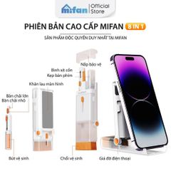 Bộ dụng cụ vệ sinh tai nghe bluetooth, điện thoại, máy tính, laptop đa năng 8 trong 1 cao cấp Mifan