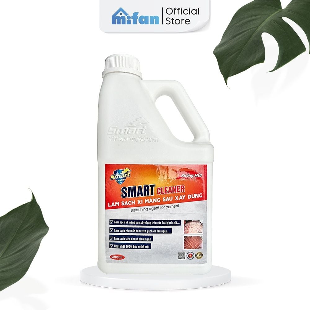 Nước Tẩy Xi Măng, Rêu Mốc SMART 2000 ml
