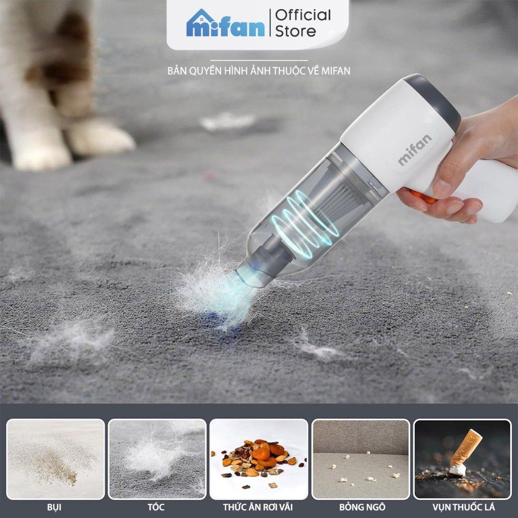 Lõi Lọc Thay Thế Máy Hút Bụi Cầm Tay Mini Không Dây 3in1 Mifan CV103
