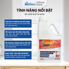 Nước Tẩy Xi Măng, Rêu Mốc SMART 2000 ml