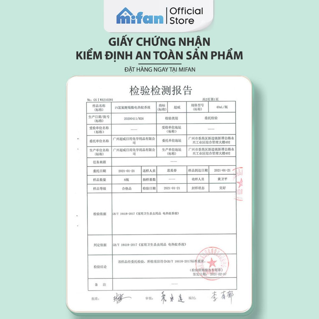 Máy xông tinh dầu đuổi muỗi Mifan Superb