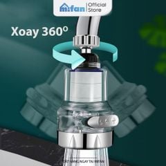 Đầu vòi rửa bát tăng áp lọc nước 3 chế độ phun Mifan