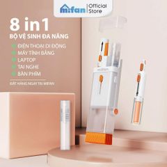 Bộ dụng cụ vệ sinh tai nghe bluetooth, điện thoại, máy tính, laptop đa năng 8 trong 1 cao cấp Mifan