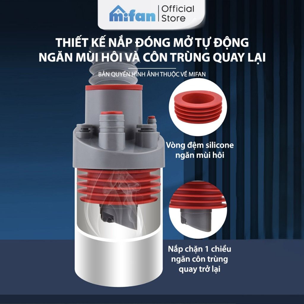 Bộ Đầu Nối Ống Thoát Nước 5 in 1 MIFAN