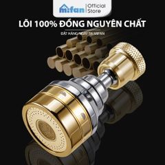 Đầu vòi rửa bát tăng áp đồng thau inox 304 cao cấp Mifan
