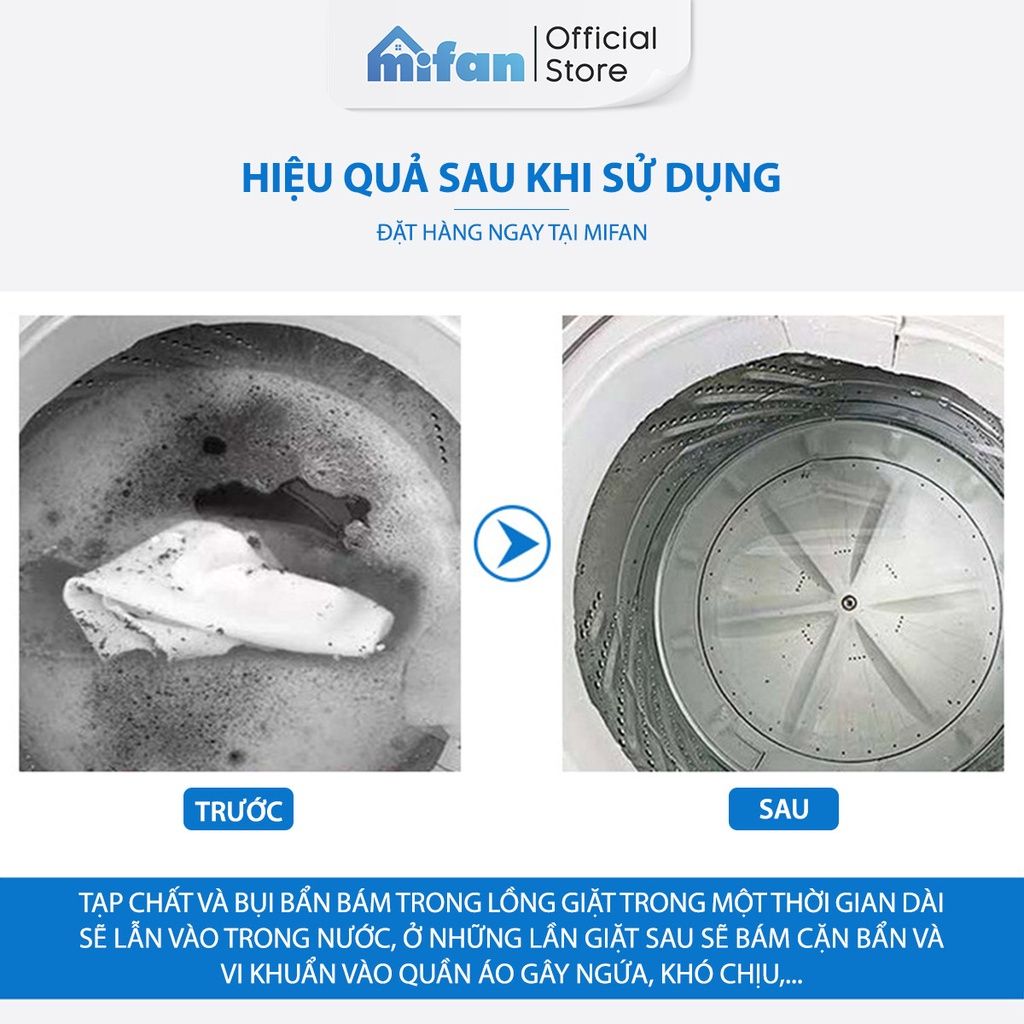 Bột Tẩy Vệ Sinh Lồng Máy Giặt Cao Cấp Mifan