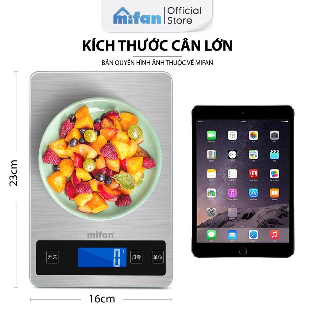 Cân Tiểu Ly Điện Tử Nhà Bếp Cao Cấp Mifan MFC1501 1g-15kg Chính Hãng
