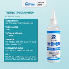 Dung dịch tẩy ố vàng đế giày LKB 100gr cực mạnh