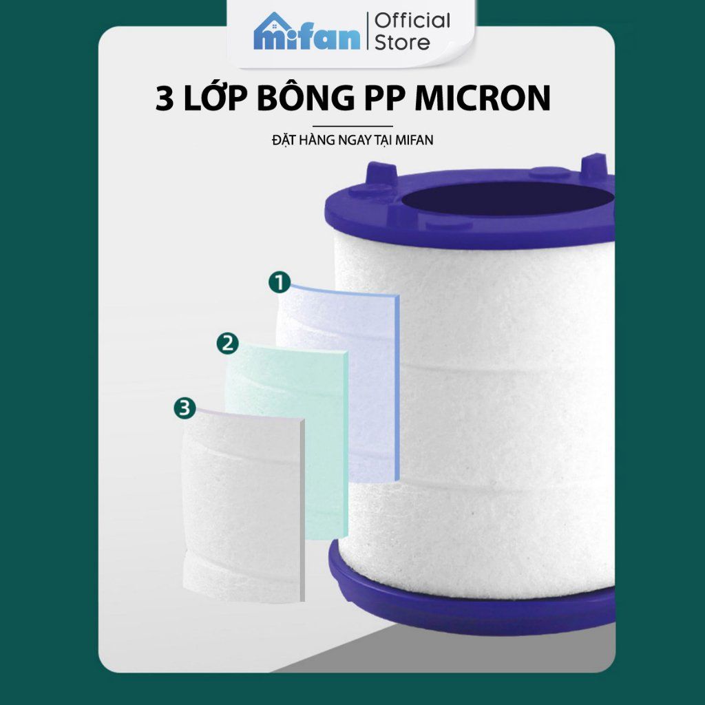 Đầu vòi rửa bát tăng áp lọc nước 3 chế độ phun Mifan