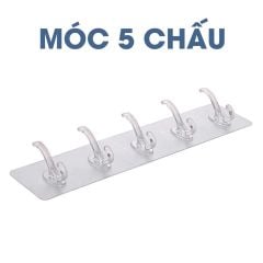 Móc Treo Quần Áo Dán Tường 6 Chấu