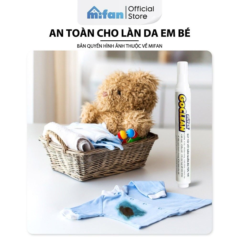 Bút Tẩy Vết Bẩn Quần Áo Tức Thì Mifan GOCLEAN 10ml