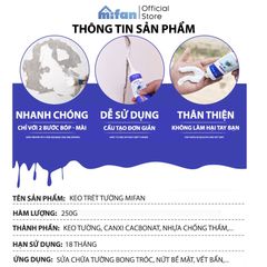 Keo Vá Tường Chống Thấm LKB 250gr