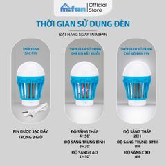 Đèn bắt muỗi tích điện 2 in 1 Weidasi WD-215