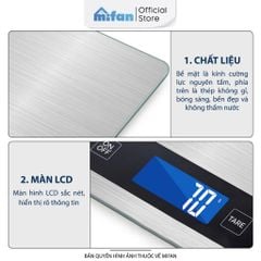 Cân Tiểu Ly Điện Tử Nhà Bếp Cao Cấp Mifan MFC1501 1g-15kg Chính Hãng