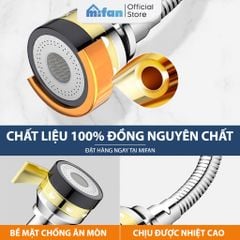 Đầu vòi rửa bát tăng áp đồng thau inox 304 cao cấp Mifan