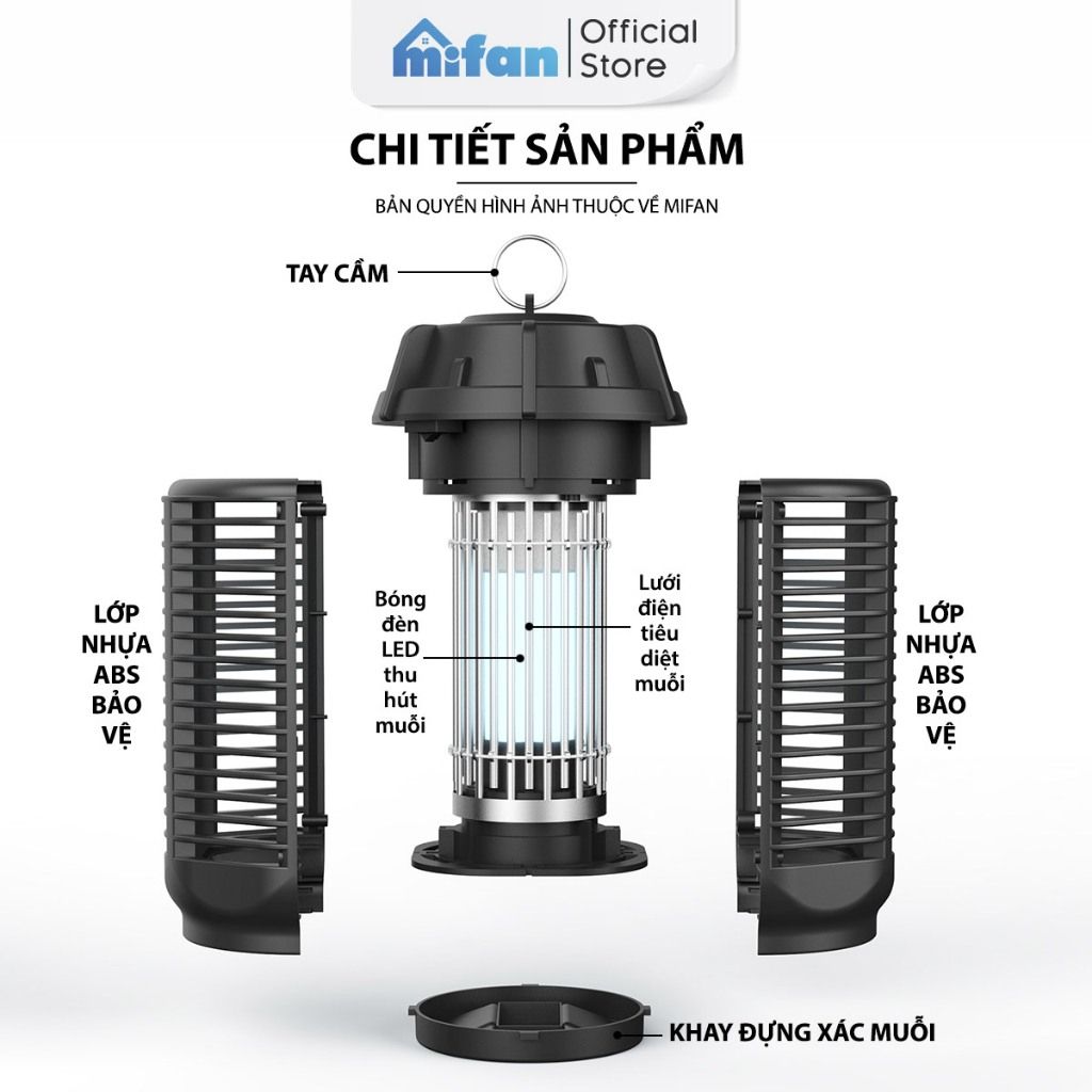 Đèn Bắt Muỗi Cao Cấp Mifan 20W