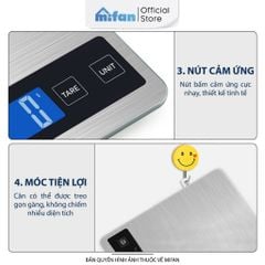 Cân Tiểu Ly Điện Tử Nhà Bếp Cao Cấp Mifan MFC1501 1g-15kg Chính Hãng