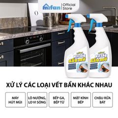 Xịt Tẩy Dầu Mỡ Nhà Bếp Mifan 500ml