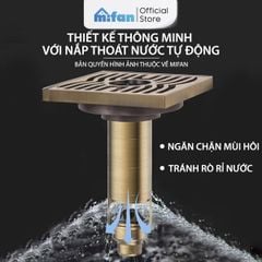 Bộ Lõi Lọc Ngăn Mùi Hôi Lỗ Thoát Sàn Nam Châm MIFAN