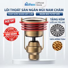 Bộ Lõi Lọc Ngăn Mùi Hôi Lỗ Thoát Sàn Nam Châm MIFAN