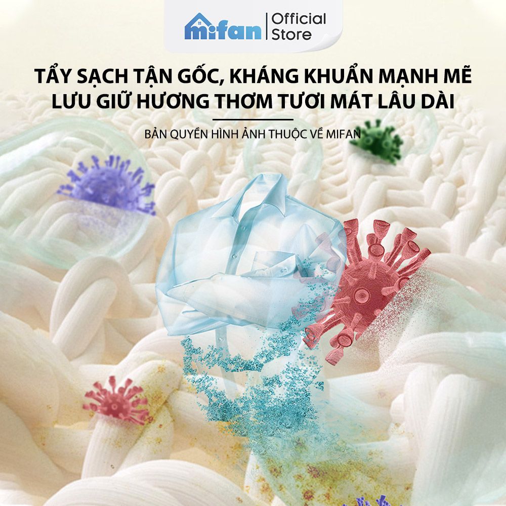 Bột Tẩy Trắng Quần Áo Đa Năng Mifan OxiPower