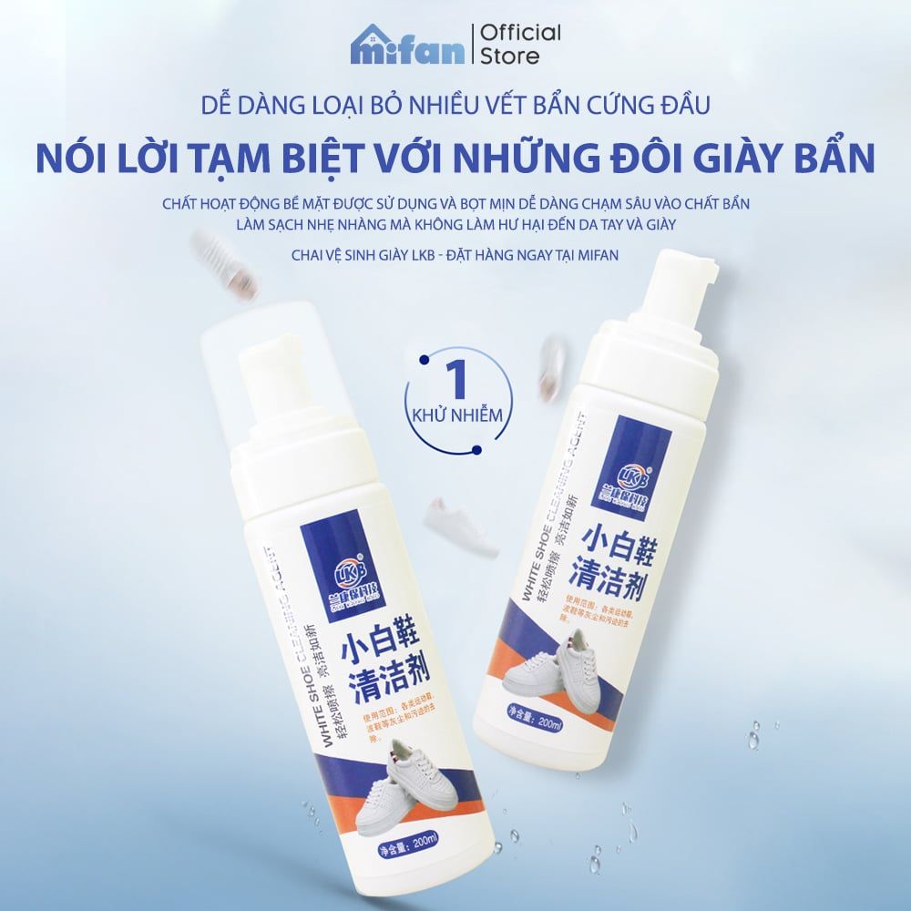 Chai Xịt Vệ Sinh Giày Cao Cấp LKB 200ml