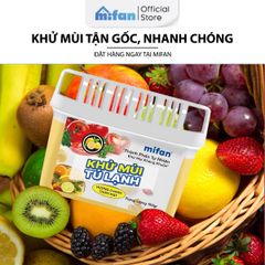 Hộp gel khử mùi tủ lạnh hương chanh Mifan Renewll 150gr