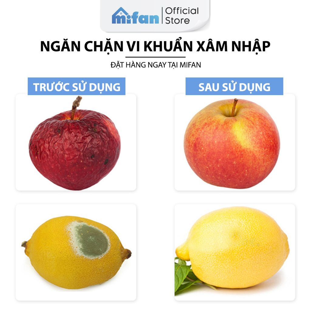 Hộp gel khử mùi tủ lạnh hương chanh Mifan Renewll 150gr