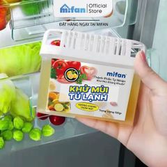 Hộp gel khử mùi tủ lạnh hương chanh Mifan Renewll 150gr