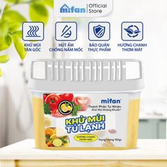 Hộp gel khử mùi tủ lạnh hương chanh Mifan Renewll 150gr
