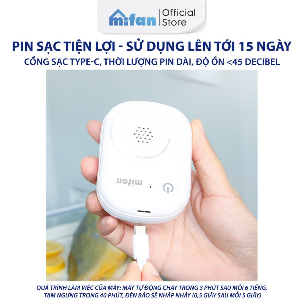 Máy Khử Mùi Tủ Lạnh Mifan