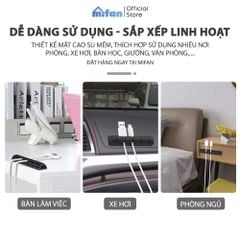Miếng Silicone Kẹp Giữ Dây Cáp Sạc Điện Thoại, Máy Tính Cao Cấp MIFAN