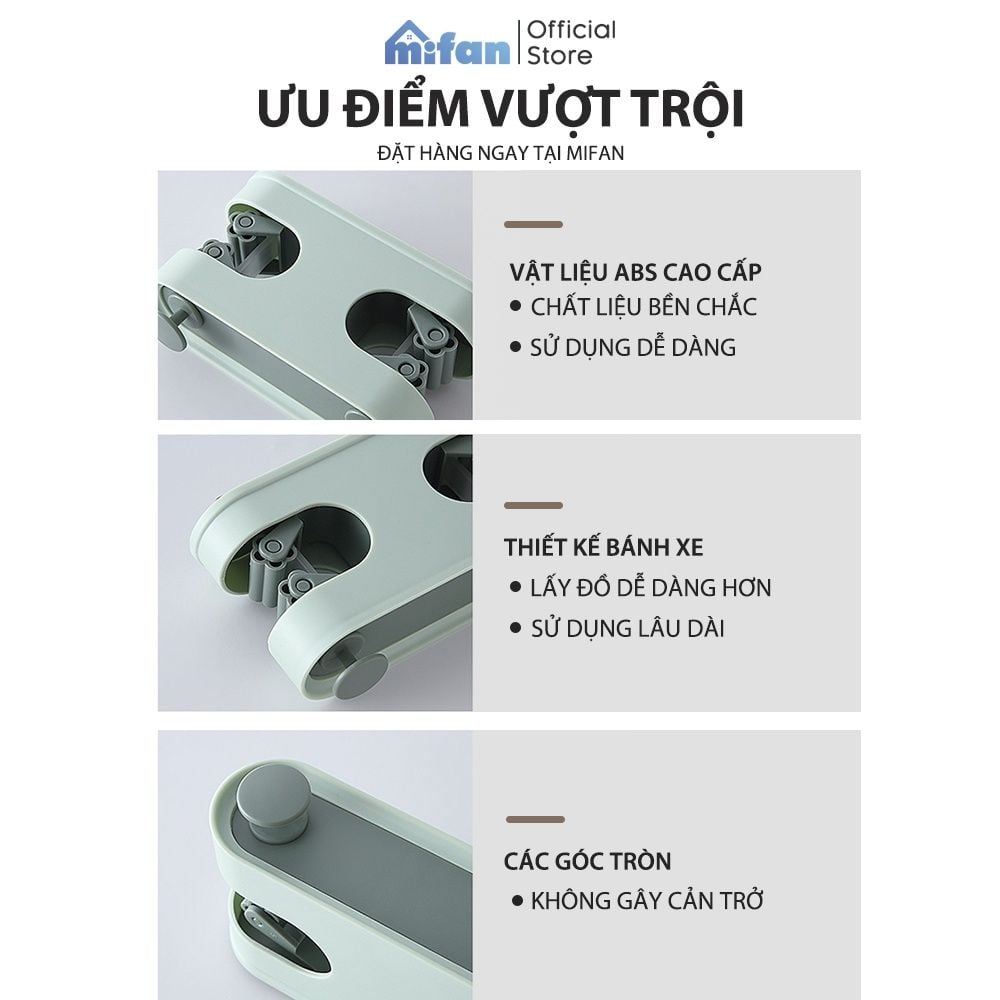 Móc Dán Tường Treo Chổi,  Kẹp Giữ Cây Lau Nhà Đa Năng Cao Cấp MIFAN