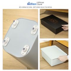 Bộ 4 Bánh Xe Dán MIFAN Di Chuyển Thùng, Hộp