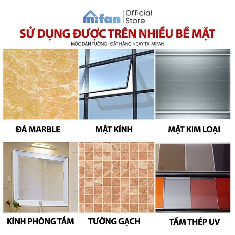 Móc Dán Tường Siêu Dính Siêu Chịu Lực MIFAN